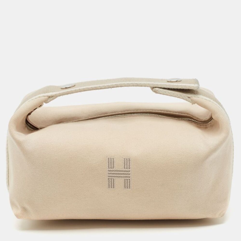 Hermes Bride-A-Brac Small Naturel Canvas Case
